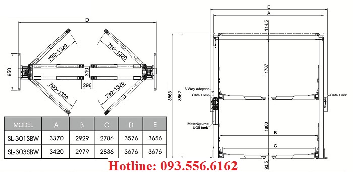 Kích thước tổng thể của cầu