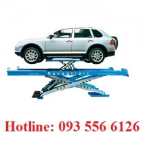 Cầu nâng kiểu xếp kiểm tra góc lái